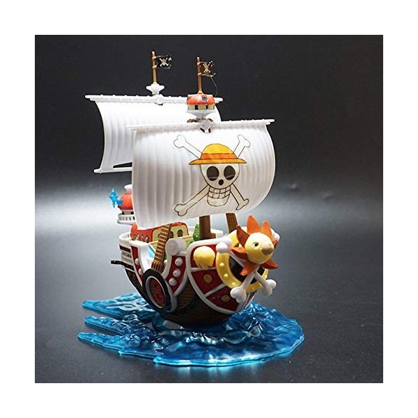 Anime One Piece Thousand Sunny Pirate Ship Model Bricolage Assemblé Bateau Décoration Jouets à Collectionner pour Enfants Cad