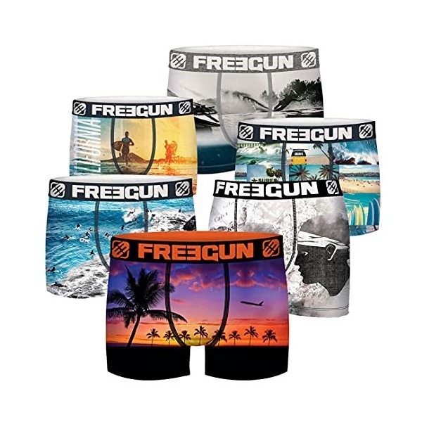 Freegun - Lot de 6 Boxer Surprises Aléatoires Enfants 14/16 ans - Multicolore