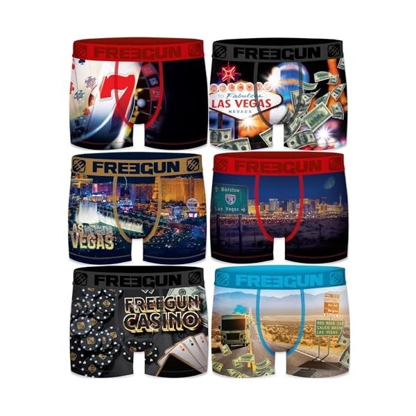 Freegun - Lot de 6 Boxer Surprises Aléatoires Enfants 14/16 ans - Multicolore