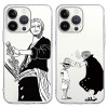 2 Pièces Coque pour Apple iPhone 15 6.1 Pouce, Anime Luffy Gear 5 Nika Zoro Manga Design Design Motif Housse Étui de Transpar