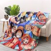 NECEHY Luffy One Piece Couvertures et Plaids 3D Imprimé Blanket Cartoon Anime Characters Couverture Souple en Peluche Flanell