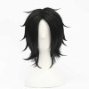 CHALKSEA Perruque Cosplay, Perruque De Cosplay One Piece Portgas D Ace, Short Black Perruque, avec Filet De Cheveux Gratuit,H