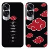 2 Pièces Coque pour Honor 90 Lite 5G 6.7 avec Anime Akatsuki Manga Cover Rouge 3D Imprimé Motiv Case Doux Antichoc Silicone