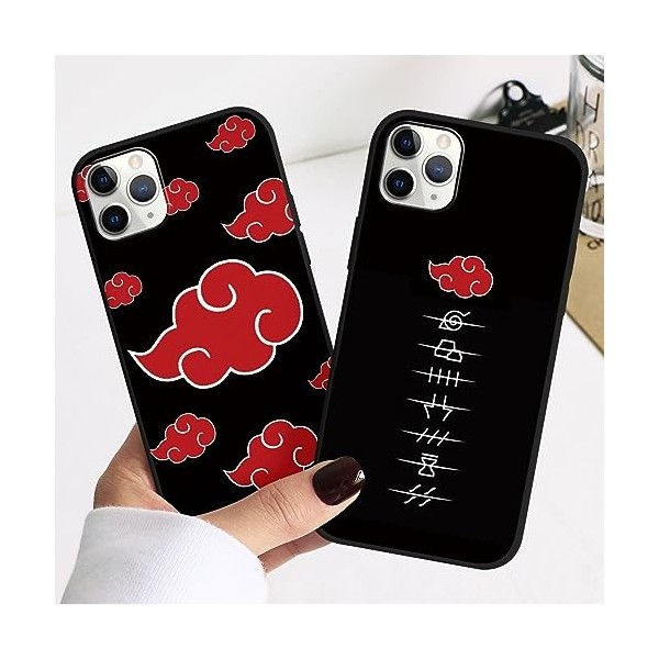 2 Pièces Coque pour Honor 90 Lite 5G 6.7 avec Anime Akatsuki Manga Cover Rouge 3D Imprimé Motiv Case Doux Antichoc Silicone