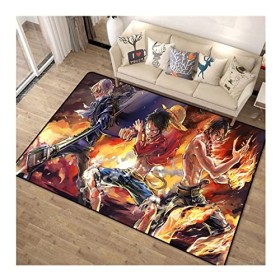 3D Tapis Anime One Piece Tapis De Sol Paillasson De Chambre Tapis, Antidérapant Intérieur Moelleux Tapis, pour Descente De Li