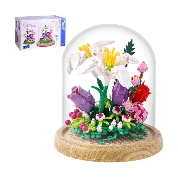 CAXIMSY Lot de 659 blocs de construction créatifs pour bonsaï pour adultes et enfants