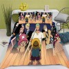 QROXY One Piece Literie en Coton avec Taie doreiller, 100% Microfibre, Luffy Zoro Housse De Couette à Impression Numérique 3