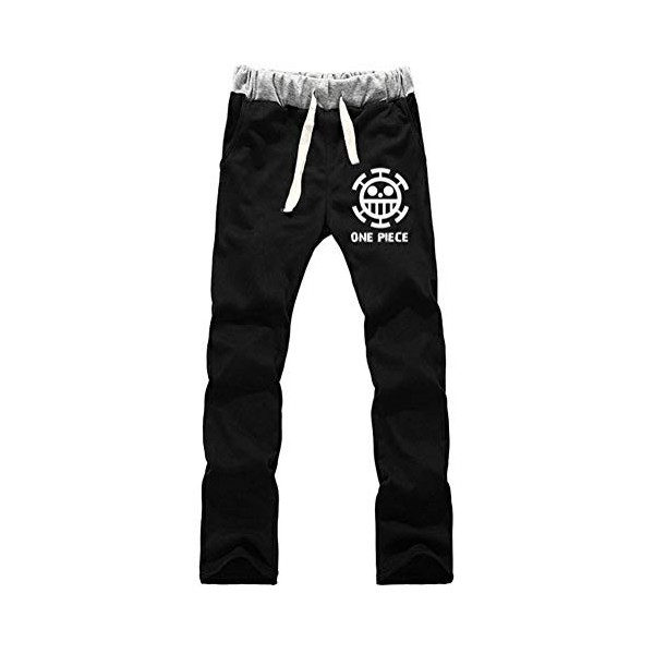 WANHONGYUE Anime One Piece Luffy Pantalons de Sport Jogging Adulte Cosplay Bas de Survêtement Sweatpants Trousers avec Poches