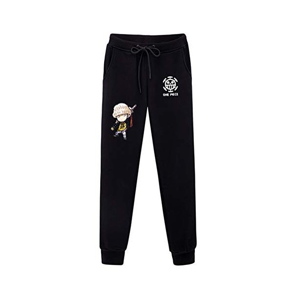 WANHONGYUE Anime One Piece Luffy Pantalons de Sport Jogging Adulte Cosplay Bas de Survêtement Sweatpants Trousers avec Poches