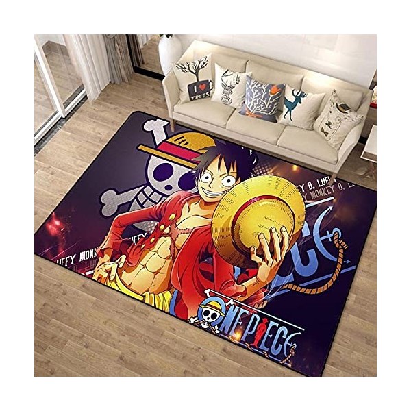 HoodieBBQ 3D Tapis Anime One Piece Tapis De Sol Paillasson De Chambre Tapis Antidérapant Cartoon-120X160CM-A_60x90cm