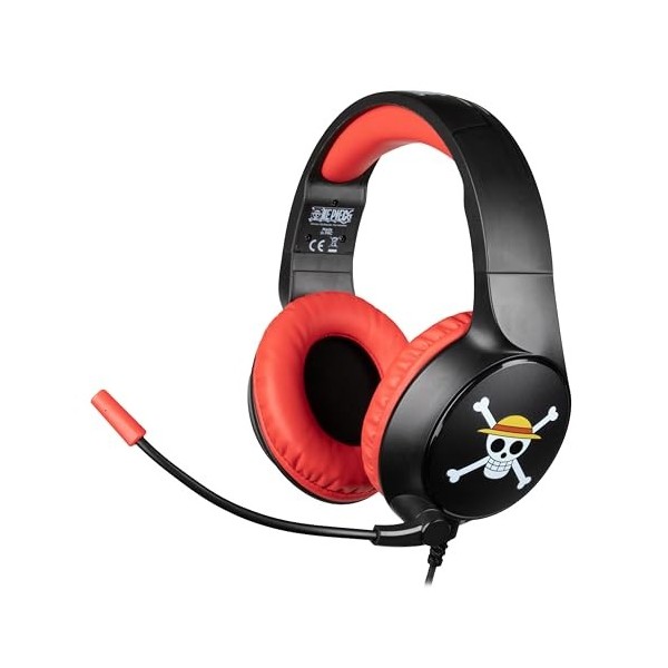 Konix One Piece Casque gaming filaire PC, PS4, PS5, Switch, Xbox One et Series X|S - Microphone - Câble 1,5 m - Prise Jack 3,