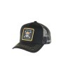 Capslab Straw Hat Crew One Piece Black Trucker Cap - One-Size