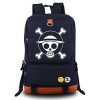 Gumstyle Anime One Piece Monkey D Luffy Lumineux Sac à Dos Cartable Backpack pour Ordinateur Portable Etudiant Sac de Livre d