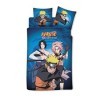 Aymax Parure de lit 3 Pièces Naruto - Housse de Couette 140x200 cm + Taie doreiller 63x63 cm + Drap-Housse Assorti 90x190 cm
