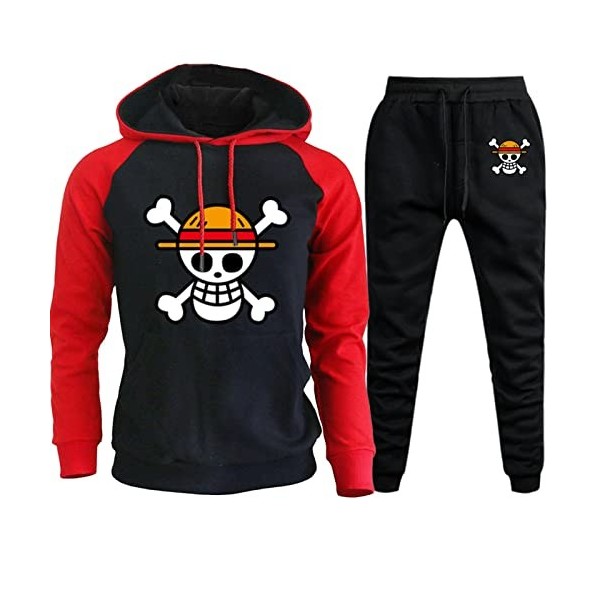 Plantain Anime One Piece Survêtement Jogging Costume Hommes Vêtements De Sport Pull Chaud À Capuche Veste et Pantalon Automne