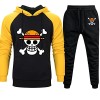 Plantain Anime One Piece Survêtement Jogging Costume Hommes Vêtements De Sport Pull Chaud À Capuche Veste et Pantalon Automne