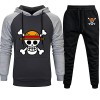 Plantain Anime One Piece Survêtement Jogging Costume Hommes Vêtements De Sport Pull Chaud À Capuche Veste et Pantalon Automne