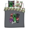 Parure de Lit Double Minecraft Metro Art, Housse de Couette 240x220 cm + 2 Taies doreiller 63x63 cm