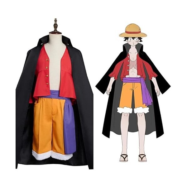 Générique Generic Anime One Piece Monkey D. Luffy Cosplay Costume Hommes Costumes Halloween Party Uniforme Tenues Cadeau dan