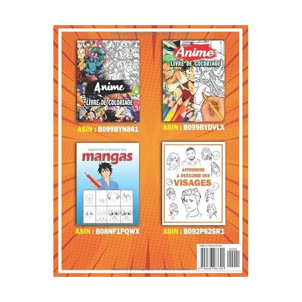 Apprendre à dessiner des mangas: Livre de dessin manga étape par étape pour les enfants et adultes un guide complet pour appr