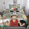 One Piece Housse De Couettes Parure De Lit Parure Luffy Anime Housses De Couettes 3D Chambre Décor 2 pièces Ensemble De Liter