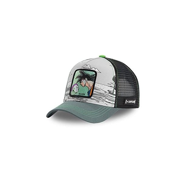 Casquette Homme & Femme Dragon Ball Z, Casquette Trucker, Sangoku vs Freezer, Confortable et sans Déformation, Gris, Vert, No