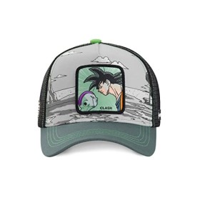 Casquette Homme & Femme Dragon Ball Z, Casquette Trucker, Sangoku vs Freezer, Confortable et sans Déformation, Gris, Vert, No