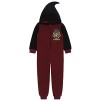 Harry Potter One Piece Pyjama/Combinaison Garçons Noir Bordeaux Hooded Onesie 3 Ans