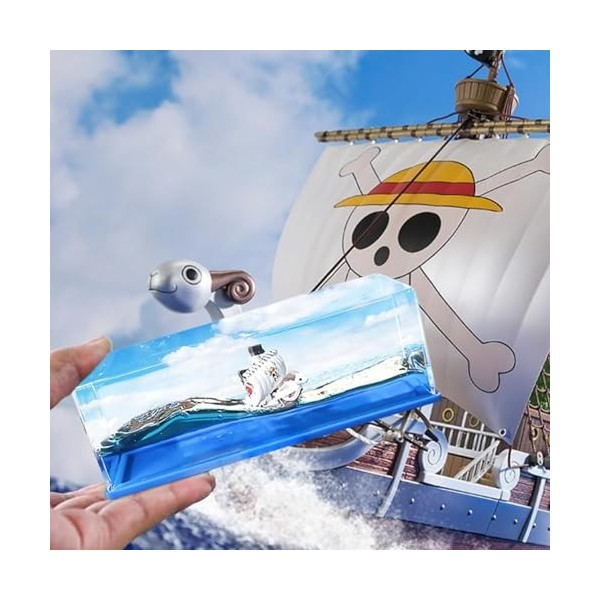 FIYSON Bouteille de dérive liquide pour navires de croisière - Bateau insubmersible dans une boîte - Une pièce - Collection m