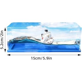 FIYSON Bouteille de dérive liquide pour navires de croisière - Bateau insubmersible dans une boîte - Une pièce - Collection m