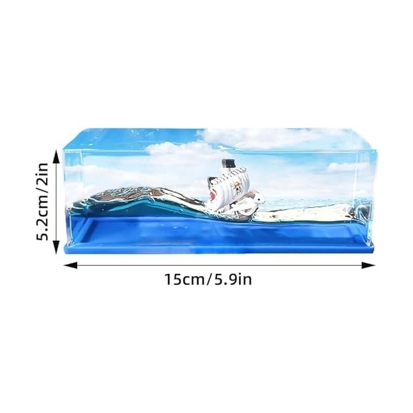 FIYSON Bouteille de dérive liquide pour navires de croisière - Bateau insubmersible dans une boîte - Une pièce - Collection m