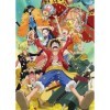 Clementoni- One Piece 3 en 1-3 1 500 2 Puzzles de 1000, Adultes et Enfants de 14 Ans, Jeu dadresse pour Toute la Famille, fa