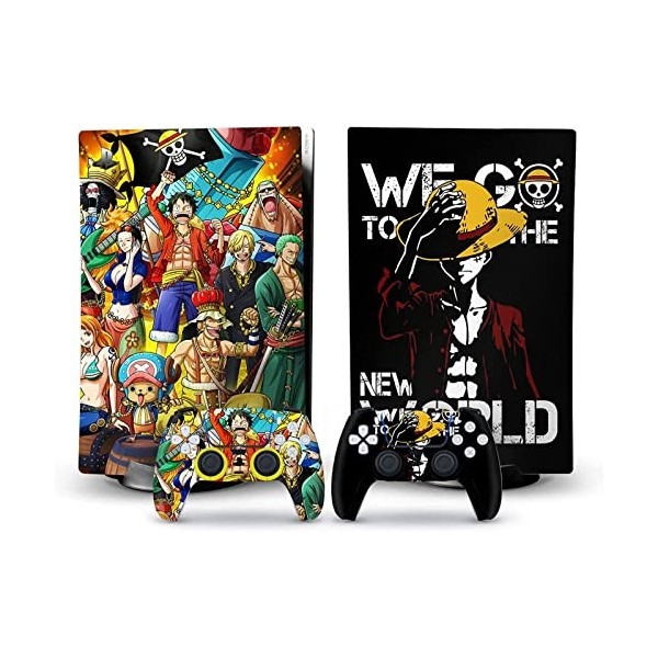 I3C Anime PS5 Skin Digital Edition Anime Console et contrôleur Vinyl Cover Skins Wraps pour Playstation 5 Disc Version