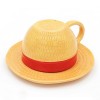 Roffatide Anime One Piece Coffee Mugs Monkey D. Luffy Straw Hat Ceramic Coffee Tea Milk Cup Office Cup Gift or Souvenir for C
