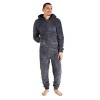 CityComfort Combinaison Pyjama Homme Grenouillere Homme Combi Pyjama Onesie Tout en Un Chaud en Polaire M-3XL Noir, M 