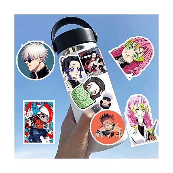 anime mixte autocollants mixed stickers Demon Slayer Tokyo My Hero Academia Jujutsu Kaisen sticker autocollant 200pcs …