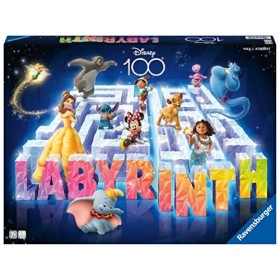 Ravensburger - Le Grand Classique des Jeux de société - Labyrinthe Disney 100ème anniversaire - Jeu de plateau - Jeu de réfle