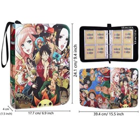 Roffatide One Piece sac cartable cartes, 50 feuilles doubles côtés amovibles, cartable commercial peut contenir jusquà 400 c
