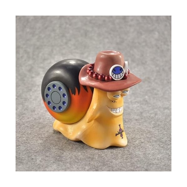 REOZIGN One Piece Den Den Mushi, 8cm / 3.1inch Cosplay PVC Action Figure Statues Personnage Modèle Figure Jouet Objets de Col