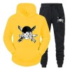 Femmes Hommes Survêtement Anime One Piece Sweats À Capuche Imprimés Hauts De Sport et Pantalons De Jogging Mode Sweat Ensembl