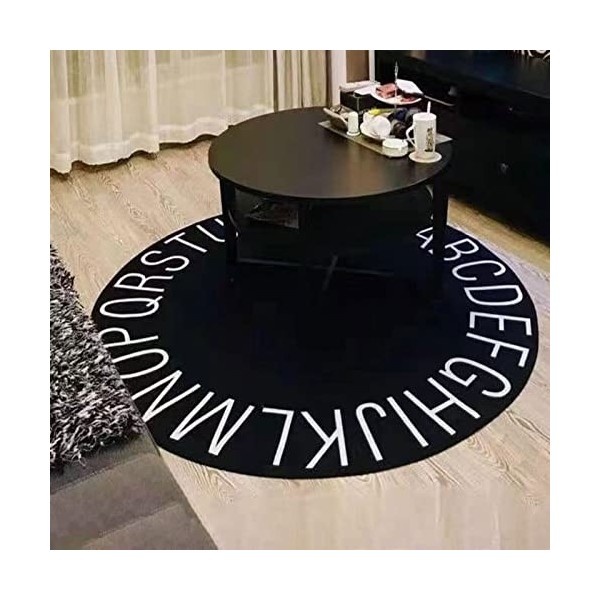 Tapis Rond pour Chambre à Coucher,pour Chaise tournante dordinateur,Tapis Protege Sol Chaise de Bureau,Tapis Chaise de Burea