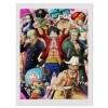 CREEV Peinture Diamant 5d Complet, One Piece Manga Kit Diamond Painting, Broderie Diamant Enfant, DIY Tableau de Perle de Dia