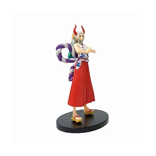 REOZIGN Figurines One Piece, Yamato Figure Statue Wano Country Yamato Pose Debout Statue 19 cm/7,5 Pouces One Piece Anime Fra