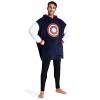 Marvel Pull Plaid Homme, Sweat Oversize en Polaire Noir/Rouge 