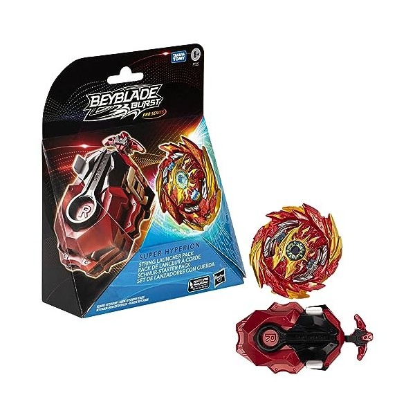 Beyblade Burst Pro Series, Pack de Lanceur à Corde Super Hyperion avec toupie, Jouet pour Filles et garçons