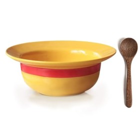 YushengTai One piece, Luffyy Bol en paille - Bol en céramique - Peut être utilisé comme bol mélangeur, bol à ramen, bol à bol