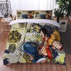 Enfunt-Home Anime One Piece Luffy Housse De Couette 220x240 en 100% Microfibre, imprimé numérique 3D Parure de lit, 3 pièces