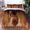 Enfunt-Home Anime One Piece Luffy Housse De Couette 220x240 en 100% Microfibre, imprimé numérique 3D Parure de lit, 3 pièces