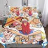 One Piece Ensemble De Literie Imprimé en 3D Parure De Lit Housse De Couette Sets en Microfibre Confortable Luffy Anime Housse