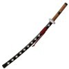 Sword Valley Roronoa Zoro épée en Bois 104 cm, épée Cosplay Anime -Death Surgeon Trafalgar Law Rouge